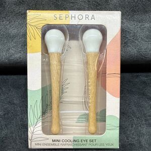 Sephora Mini Cooling Eye Set, Wood Handles, Ceramic Tips, set of 2 wands
